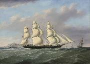 Joseph heard bound merchantman passing Anglesey France oil painting artist
